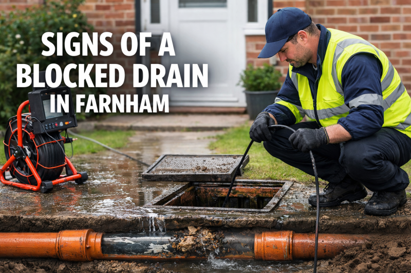 early warning signs of blocked drains in farnham homes